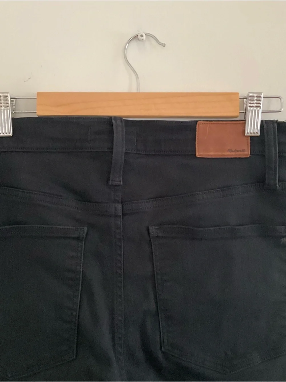 Madewell Black Stretch Cali Demi-Boot Jeans, Sz 31s